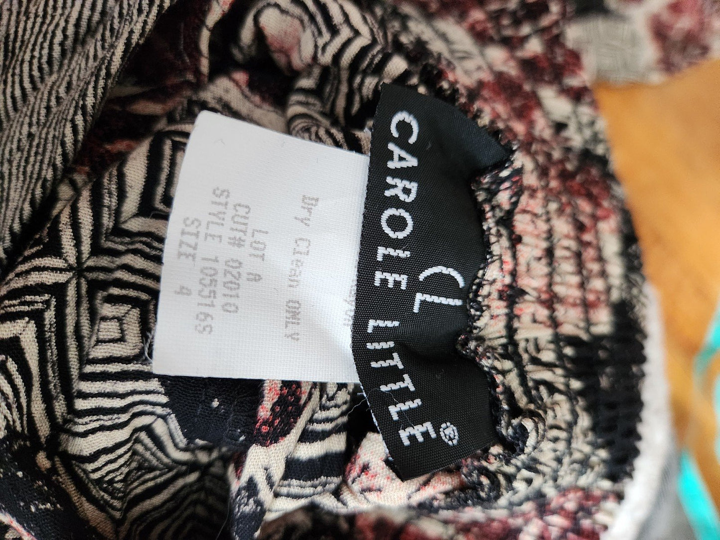 90s Floral and Stripes Rayon Skirt, Pants, and Top Set