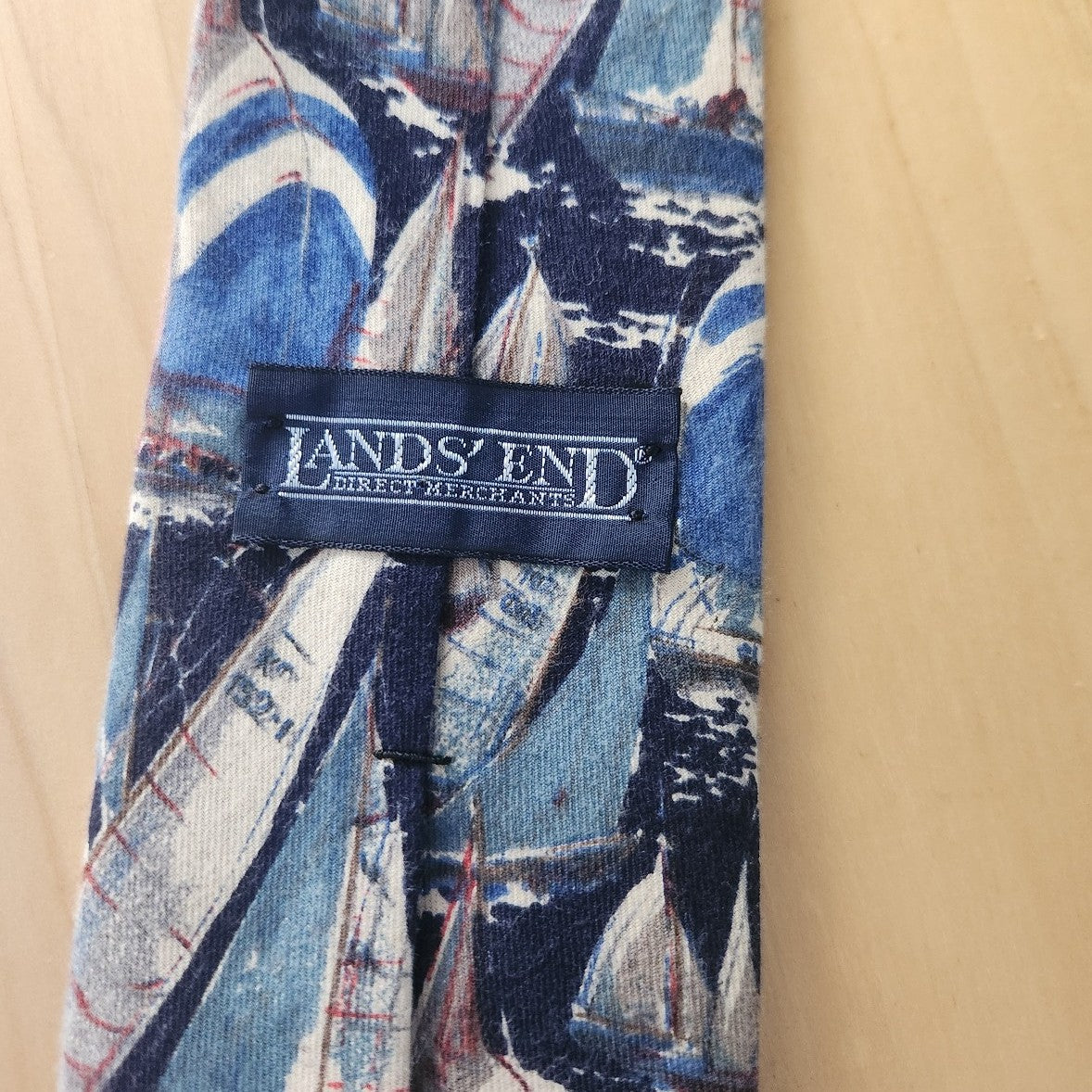 90s Lands End Sailboat Theme Tie