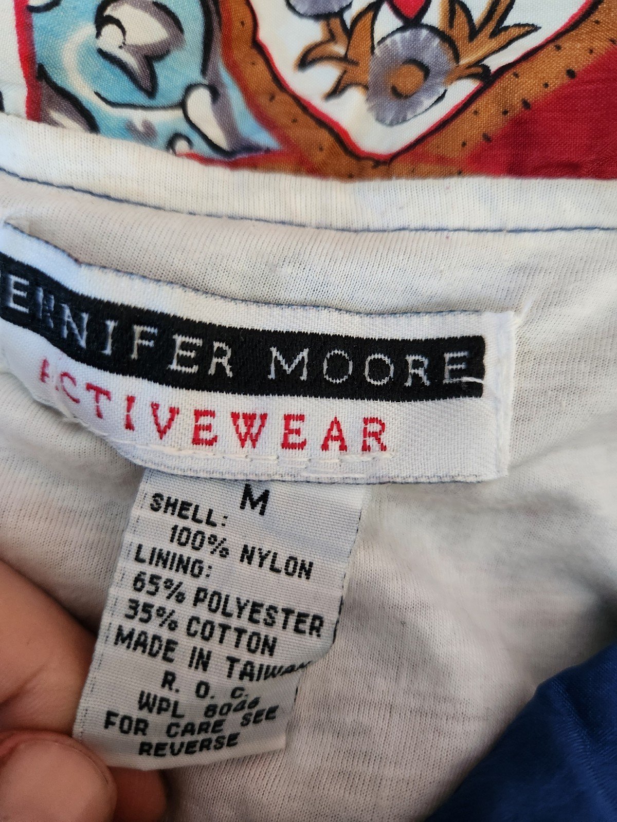 90s Blue and Red Windbreaker