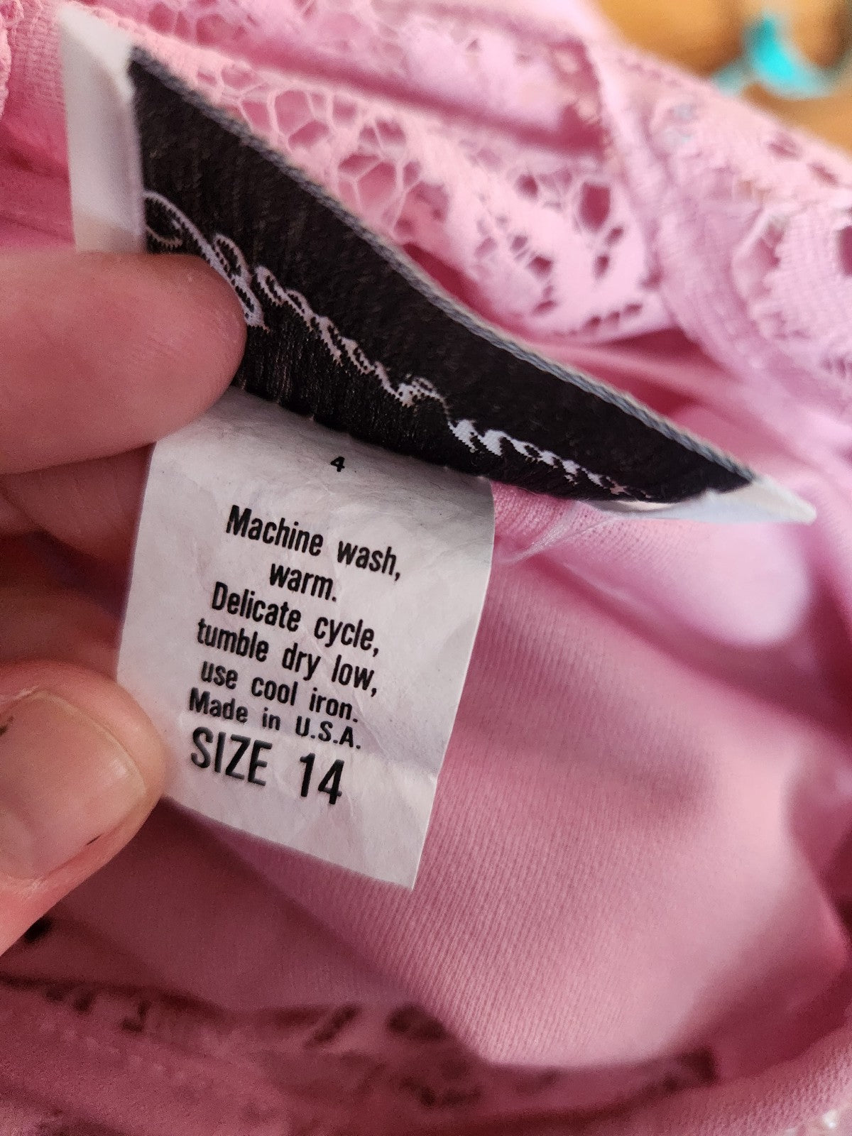80s Pink Long Sleeve Party Dress