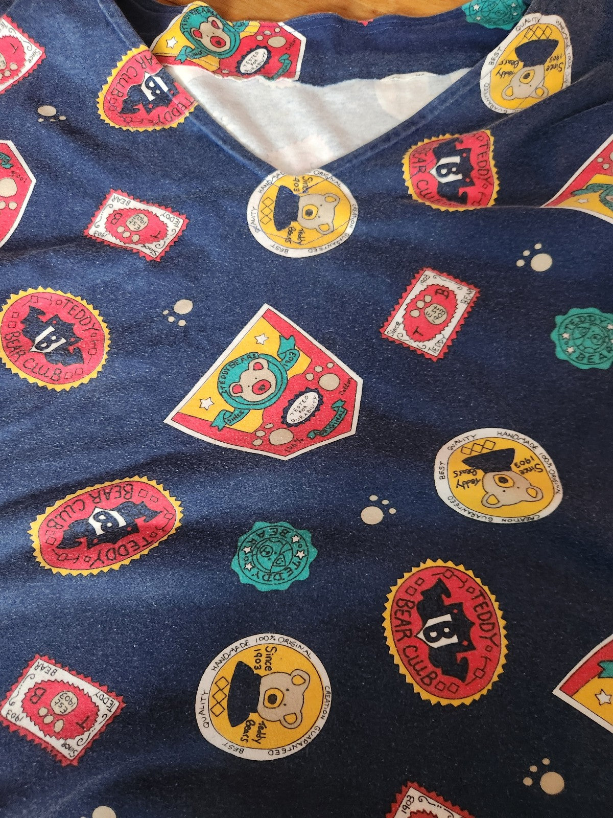 80s/90s Home Made Teddy Bear Theme Oversize Tee