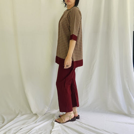Vintage Home Made Renaissance Fair Top and Pants Set