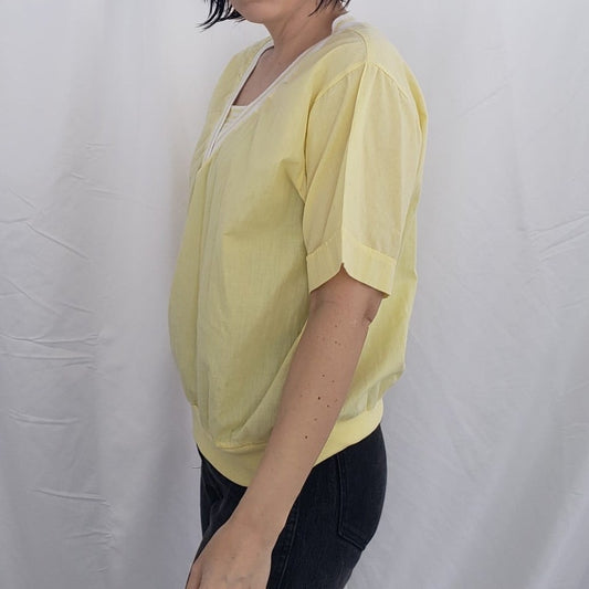 80s Pastel Yellow Tee