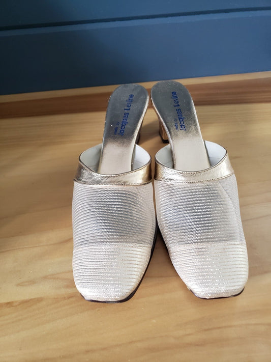 Vintage Jaques Levine Gold Slides