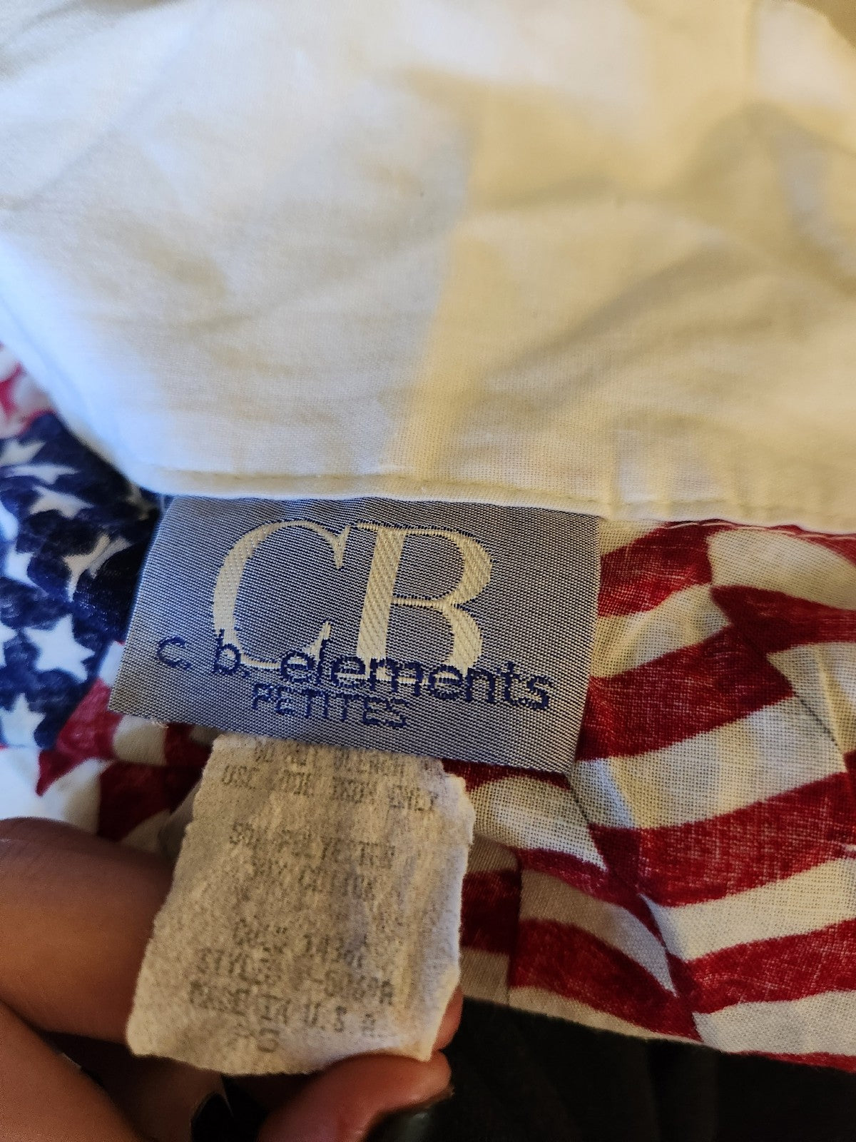 90s/Y2K American Flag Detail Button Down