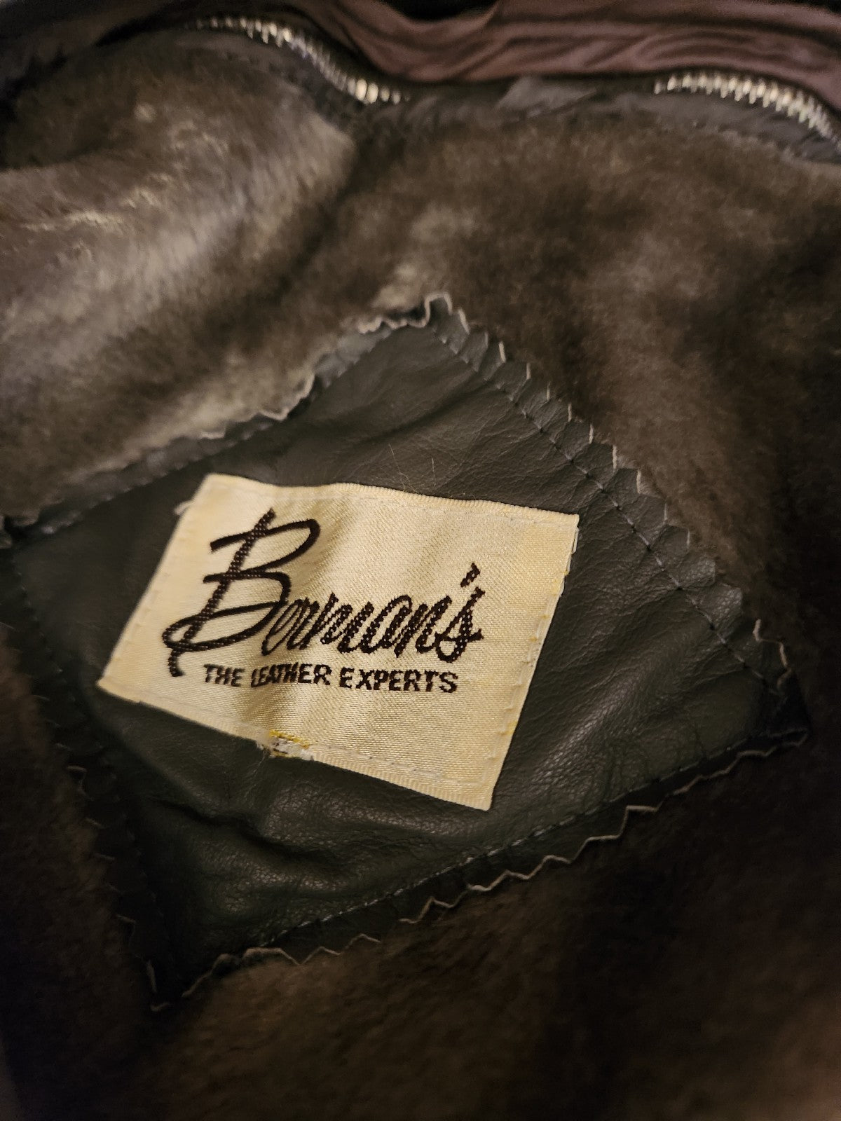 80s Gray Leather Jacket