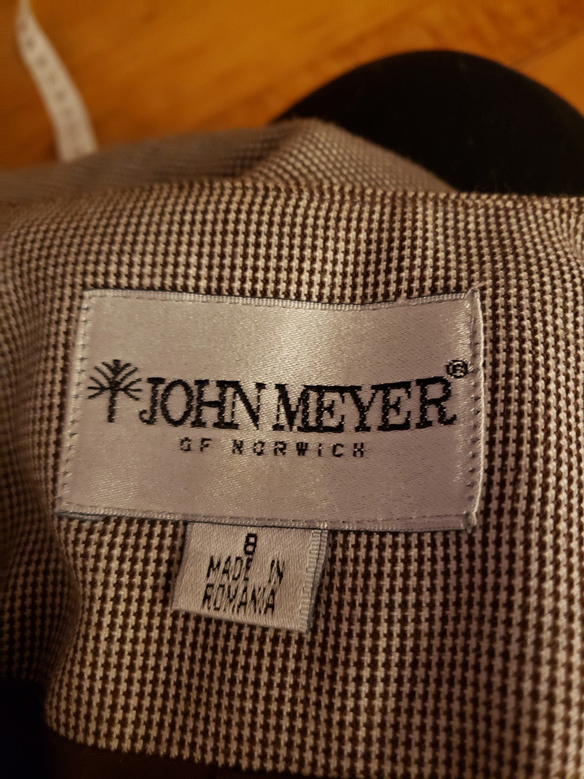 90s Brown Plaid Skirt Suit