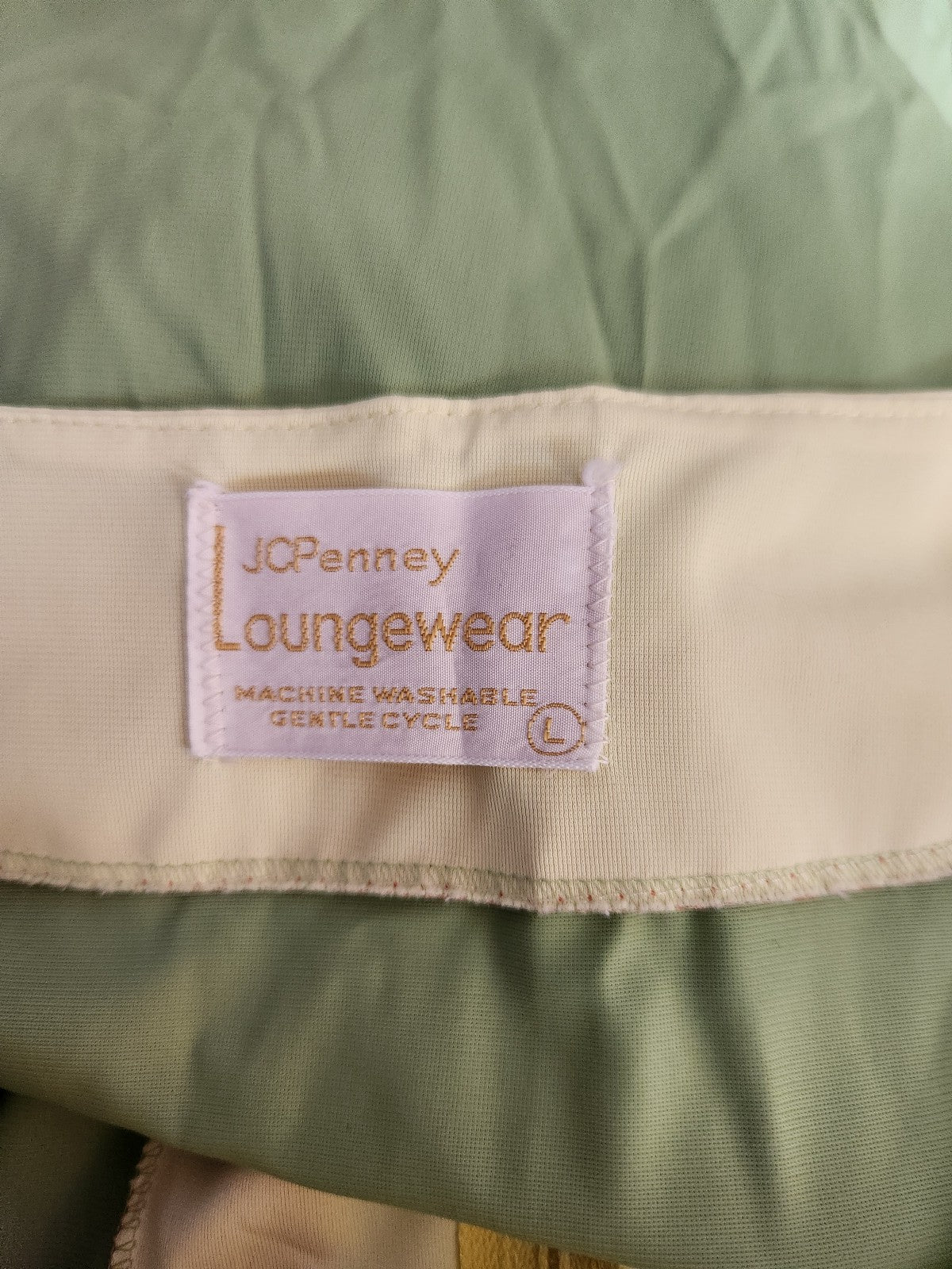 70s Green, Yellow, and Orange Nylon Robe