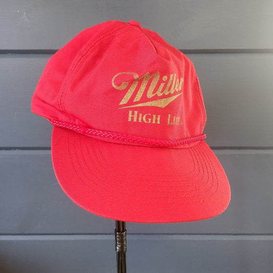 80s/90s Red and Gold Miller High Life Snapback