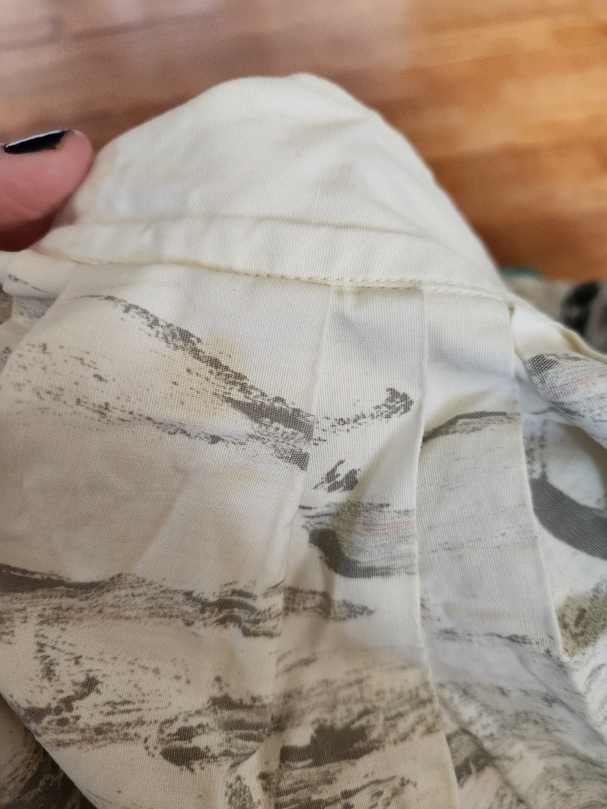 60s Boat Print Novelty Full Skirt