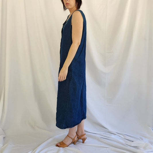 90s/00s Denim Jumper Dress