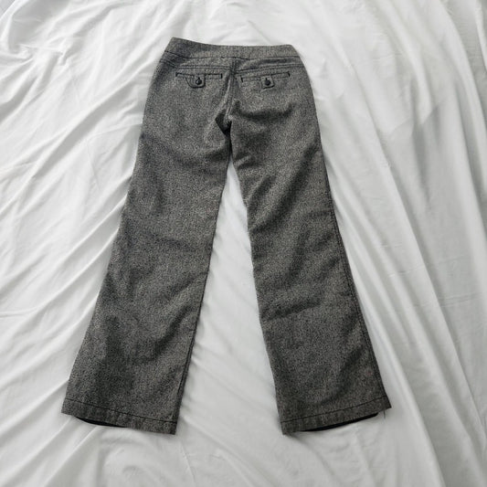 Y2K Gray Wide Low Rise Leg Trousers