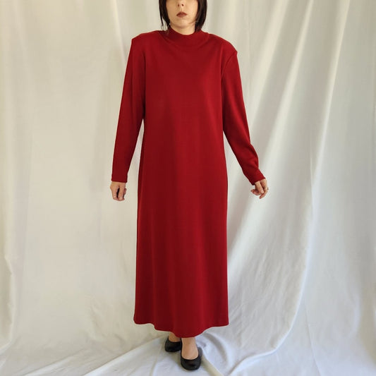90s Red Sweater Dress