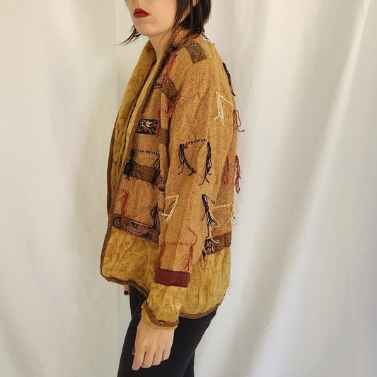 90s Funky Yellow Cardigan