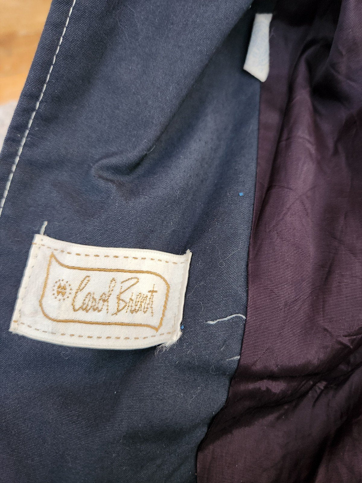 60s Blue Trench Coat