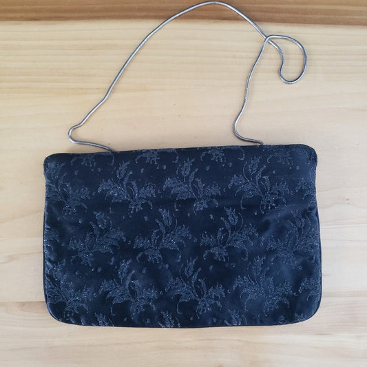 60s(?) Black Sparkly Bag