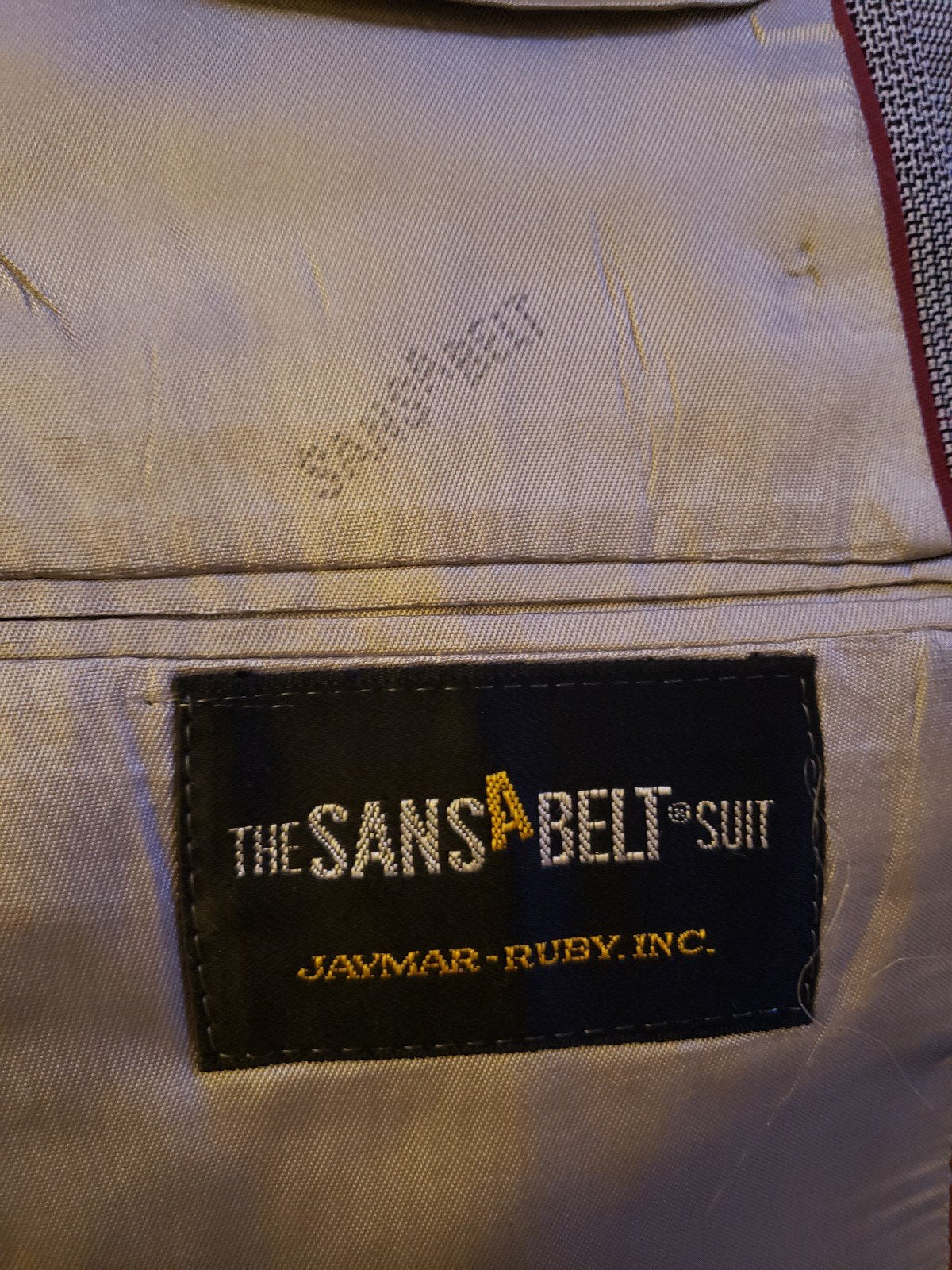 80s/90s Gray Plaid Suit Jacket