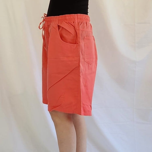 90s Pink Cotton Pull On Shorts