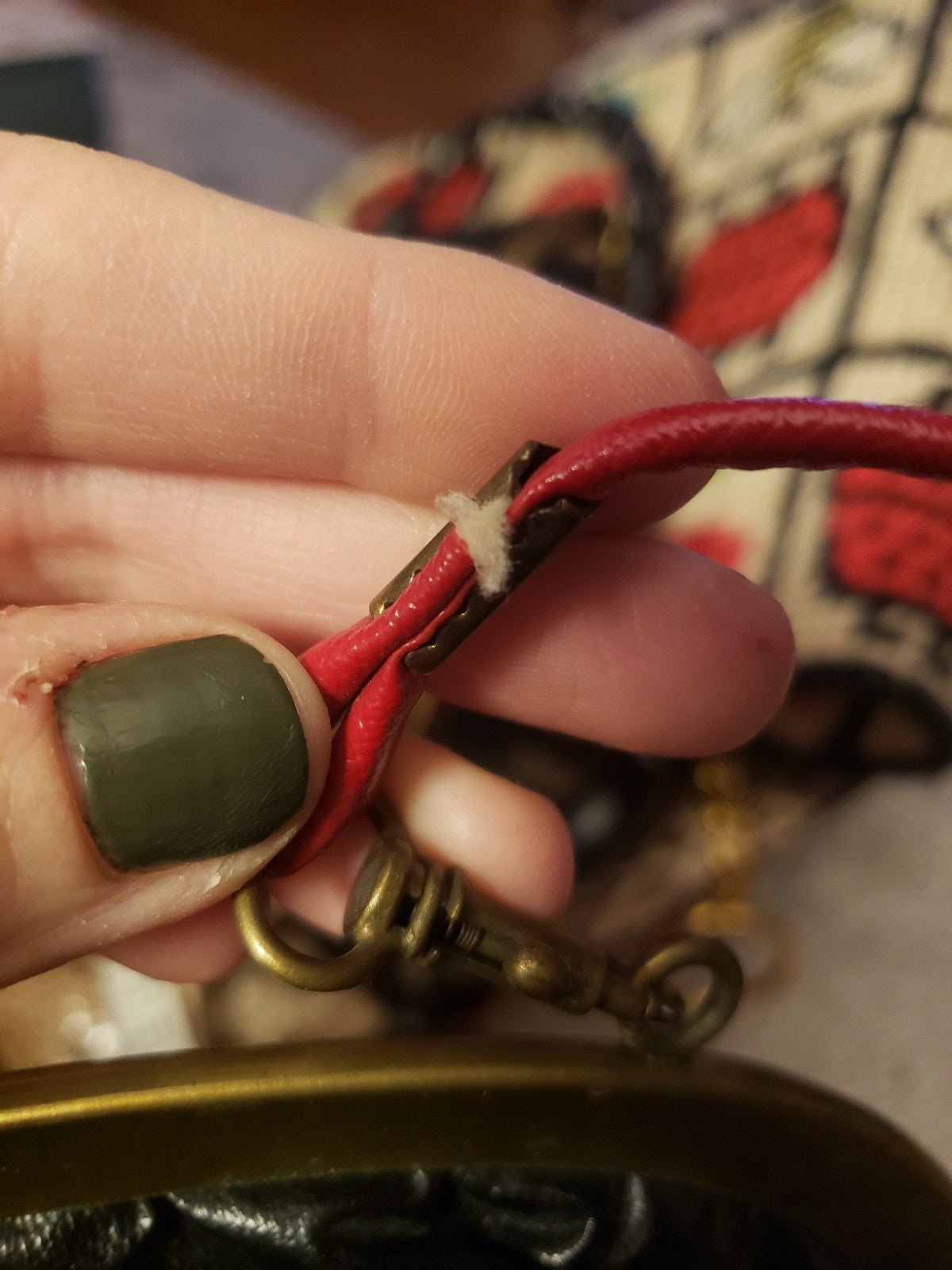 80s(?) Deadstock Red Leather Purse