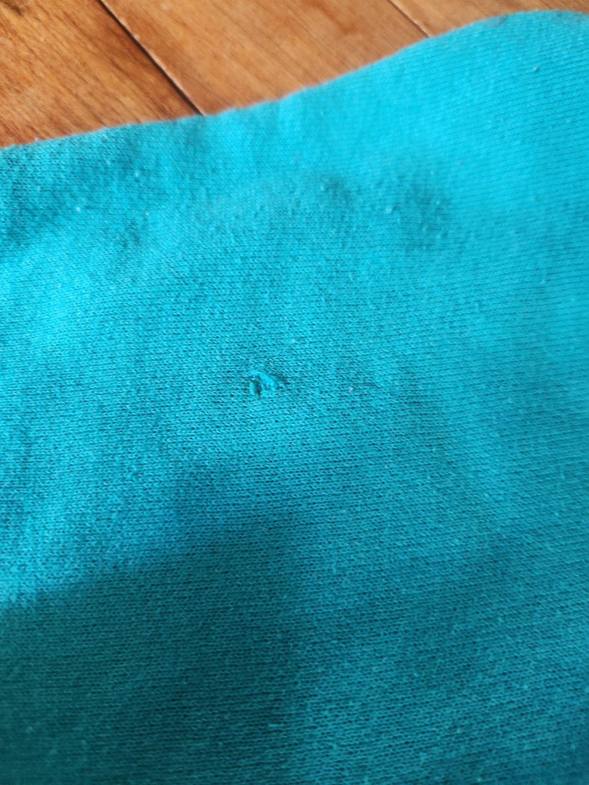 90s Teal Grandmacore Butterfly Upcycled Sweatshirt