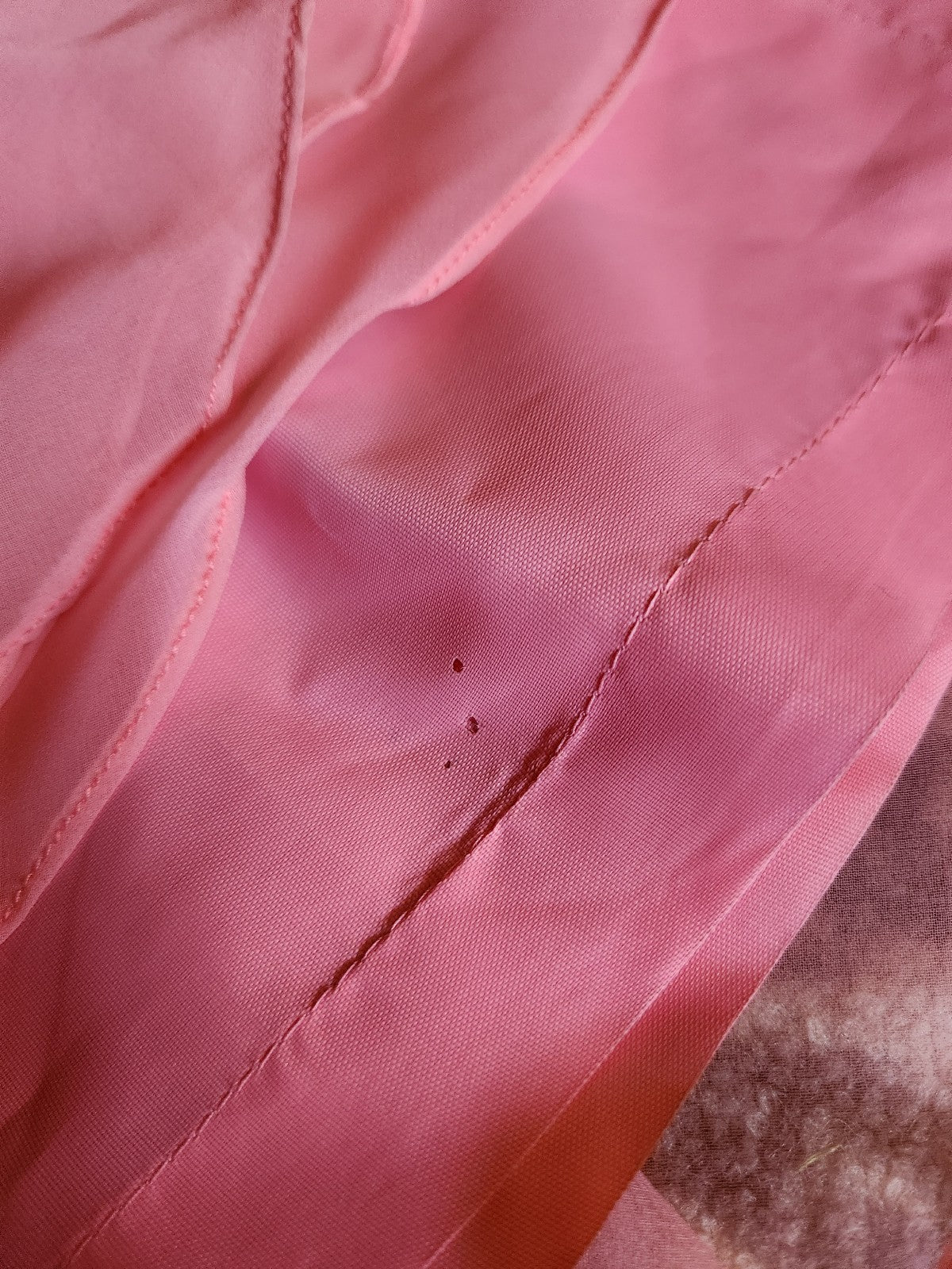 70s Pink Floaty Long Sleeve Dress