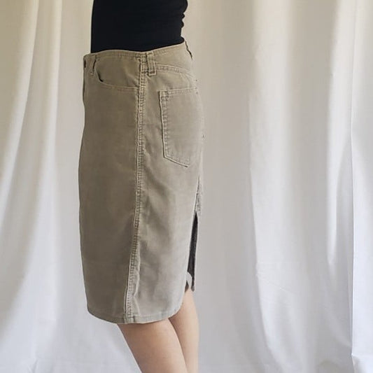 Y2K Abercrombie and Fitch Corduroy Skirt