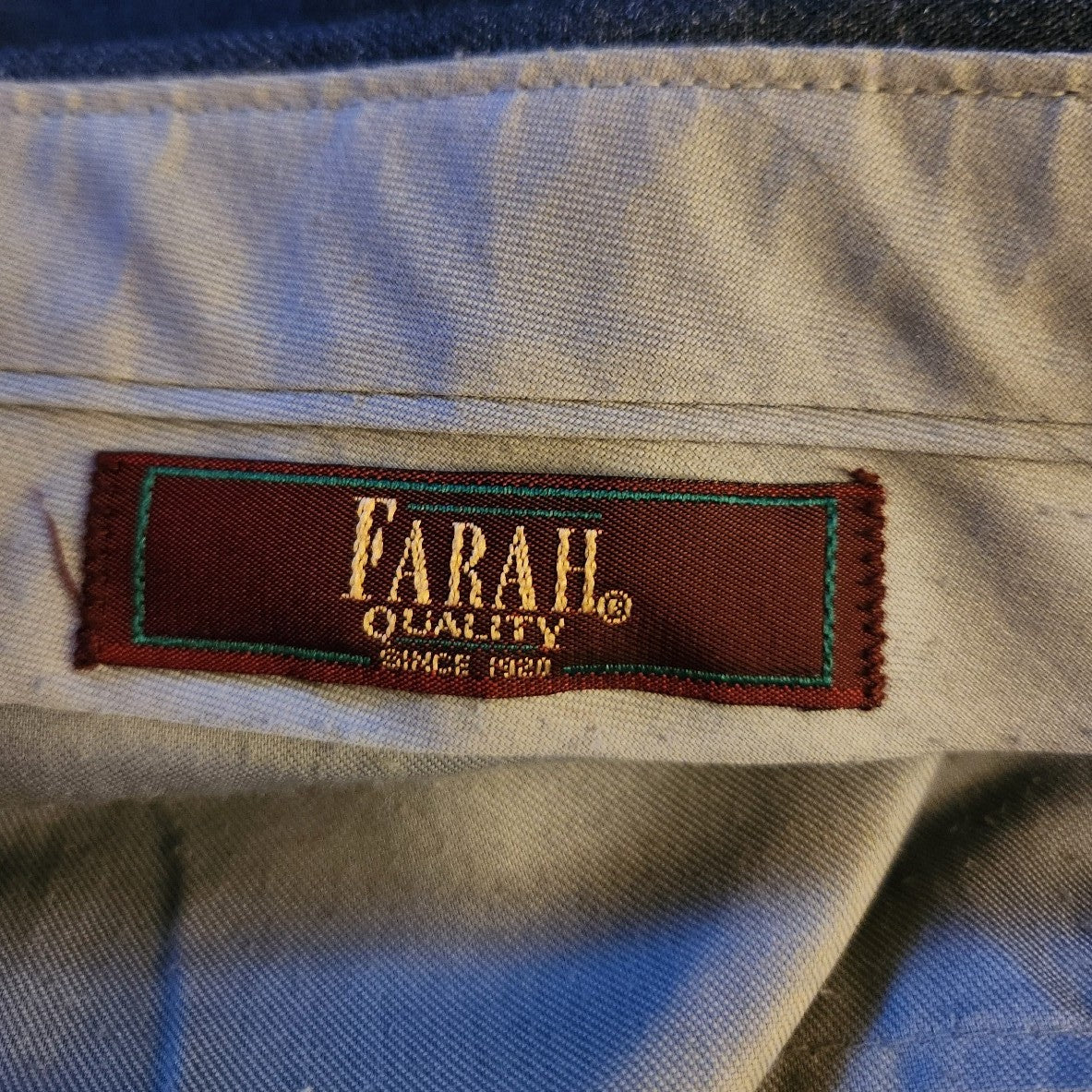 80s Blue Pleated Slacks