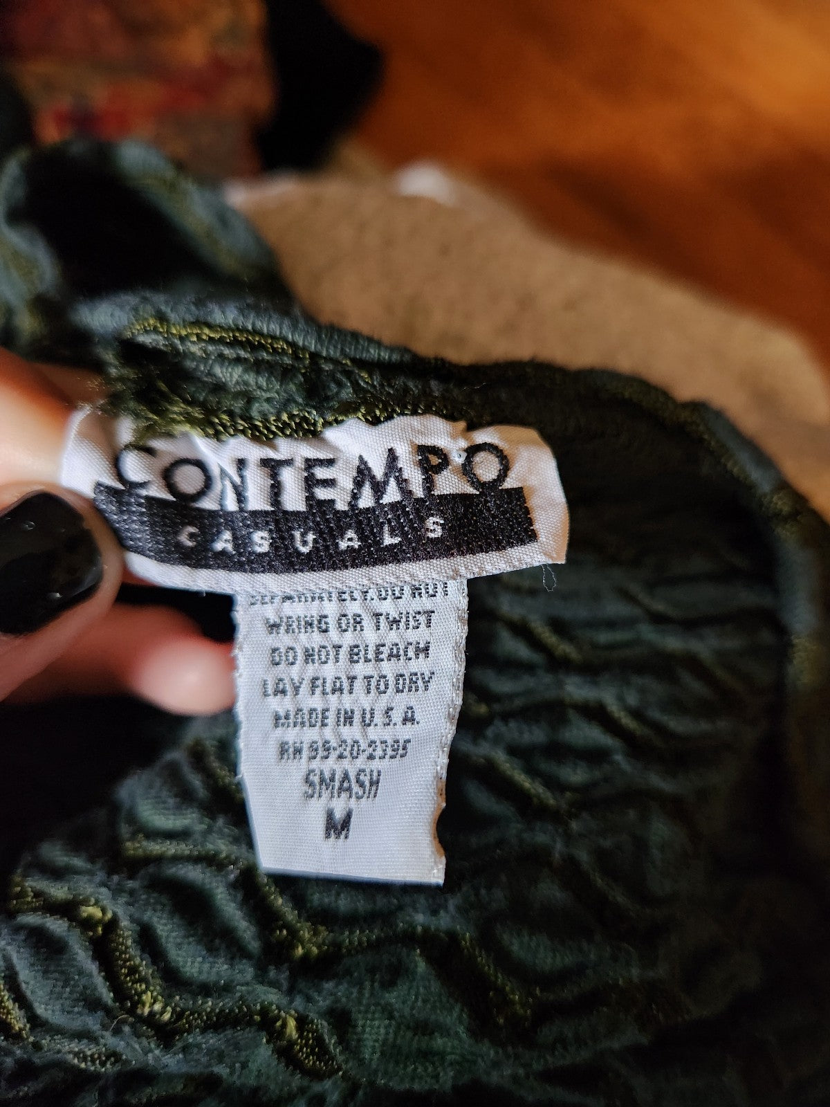 90s Green Whimsigoth Crop Top