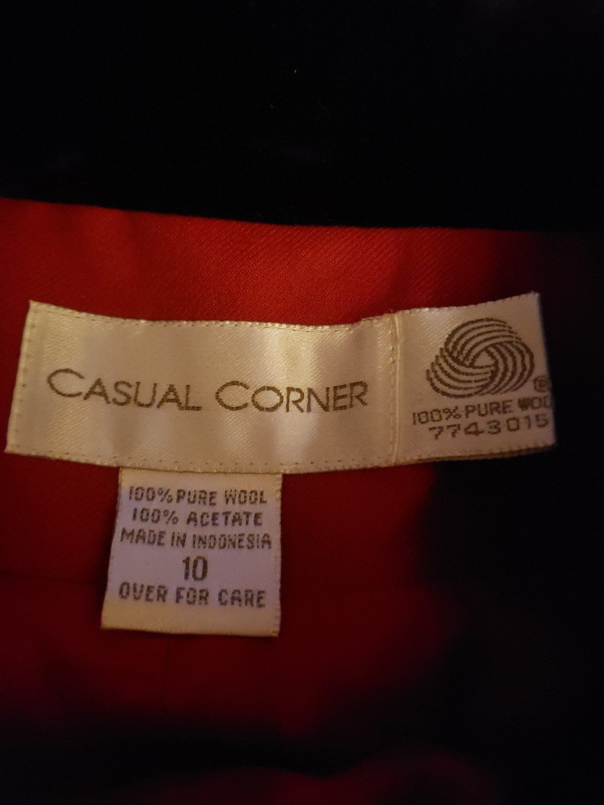 90s Casual Corner Red Wool Blazer