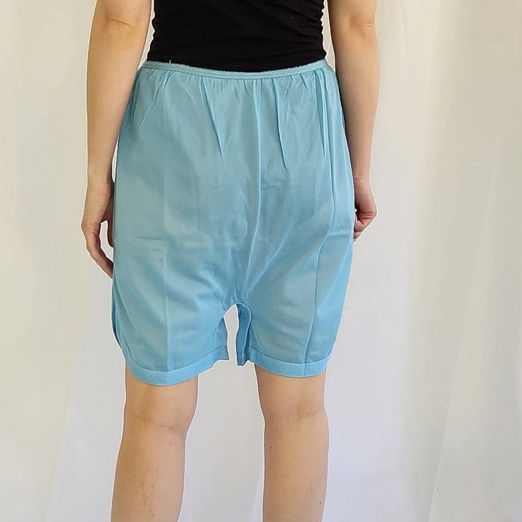 70s/80s Blue Nylon Slip Shorts