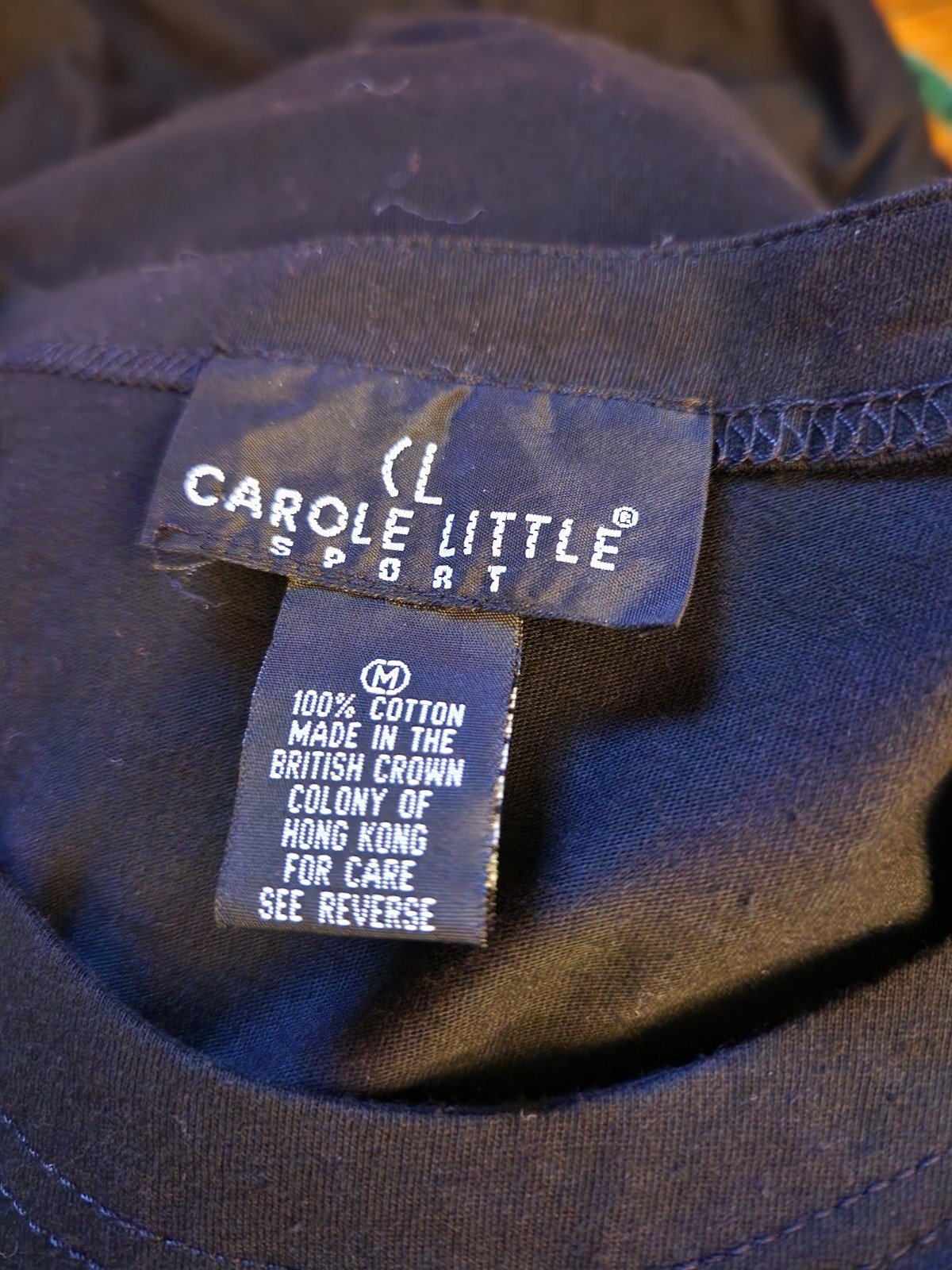 90s Black Fruit Embroidered Oversize Tee