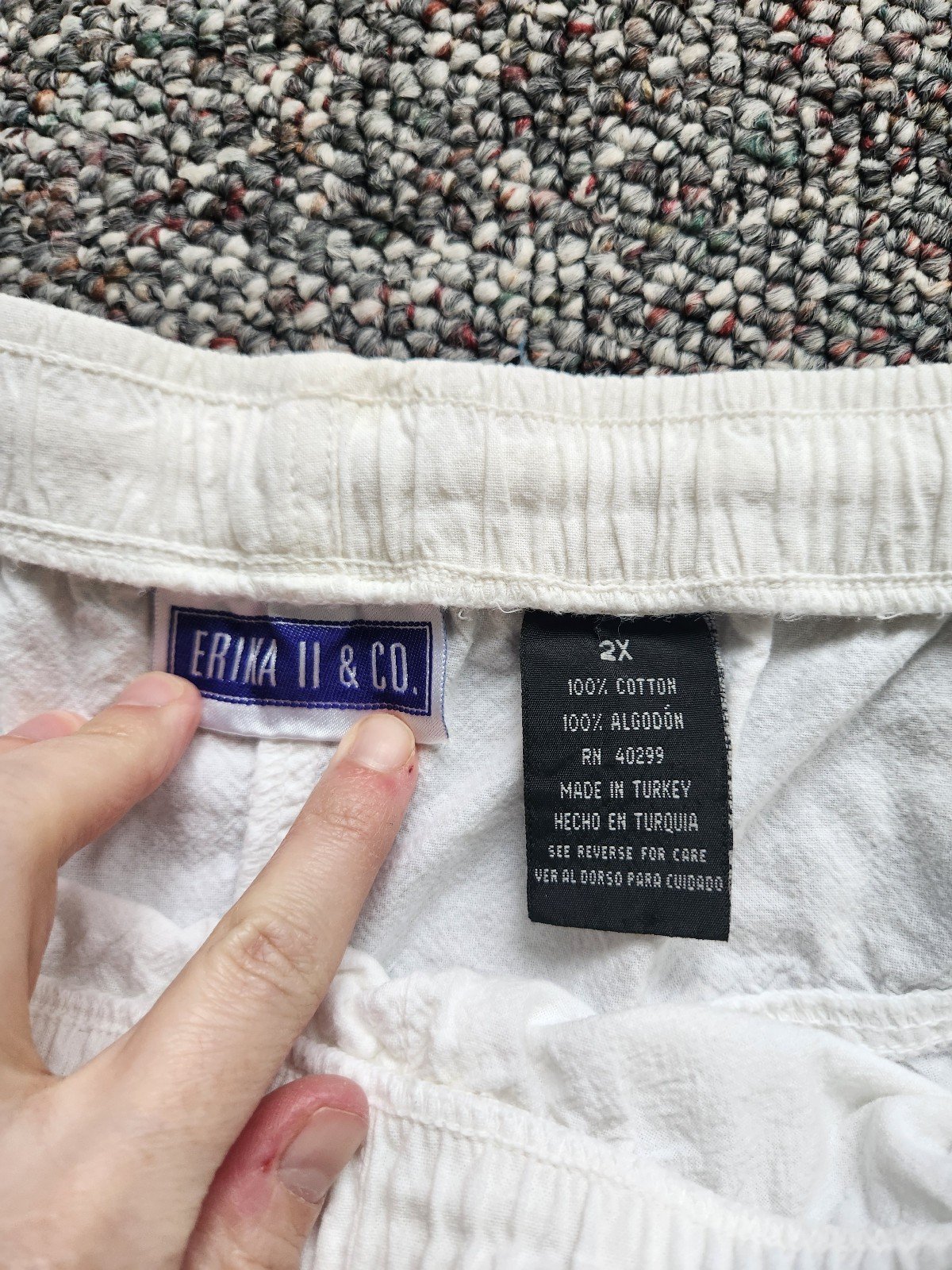 90s White Cotton Pants