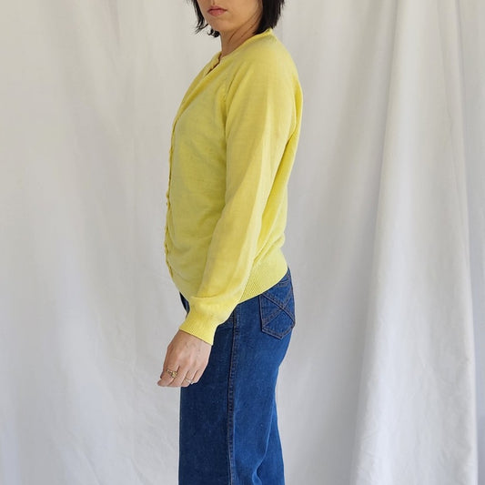 60s/70s Yellow Cardigan