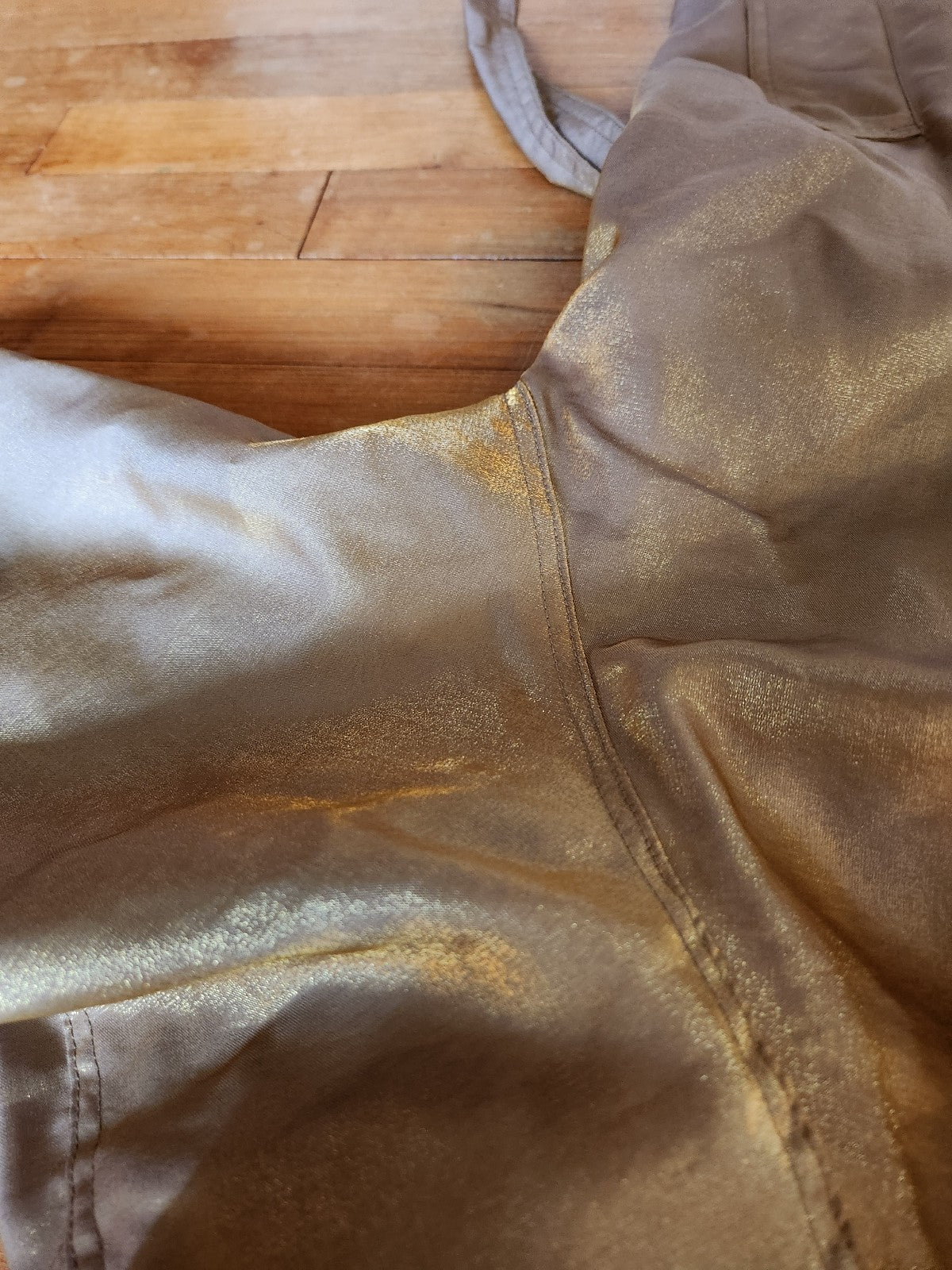 80s/90s Tan and Gold Trench Coat