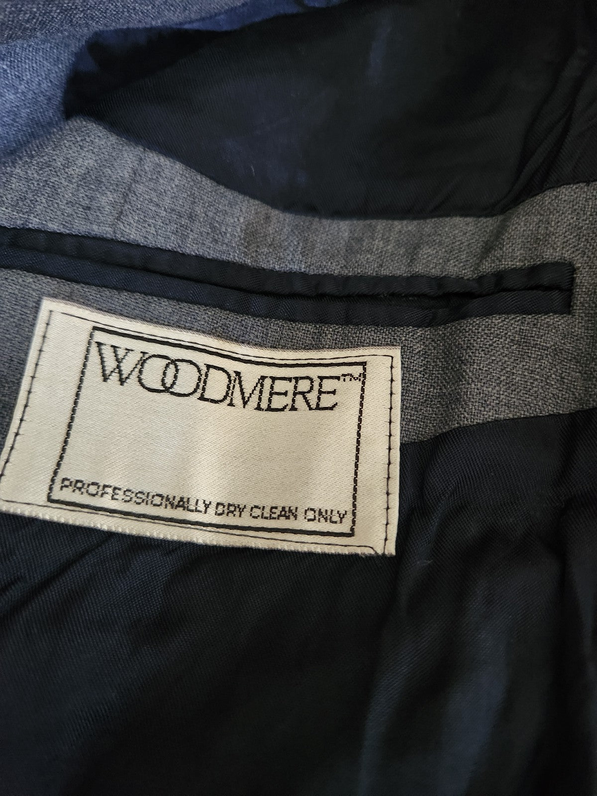 80s/90s Blue Gray Two Button Suit