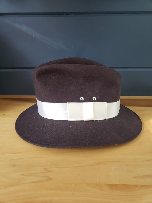Vintage Florenzi Brown Wool Safari Hat
