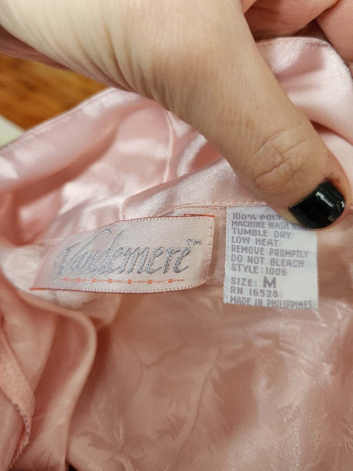 90s Pink Double Breasted Nightgown