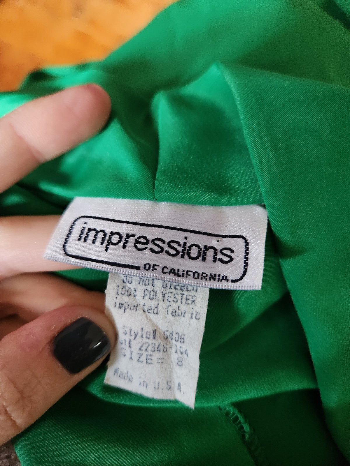 80s Green Double Breasted Blouse