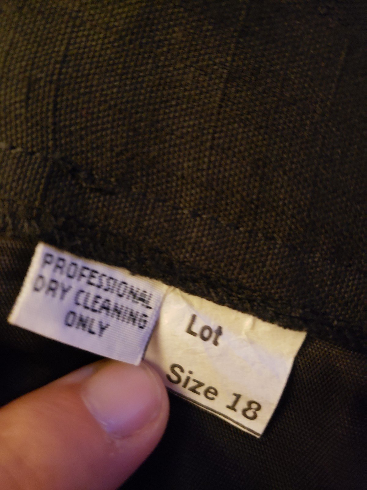 80s/90s Black Pencil Skirt