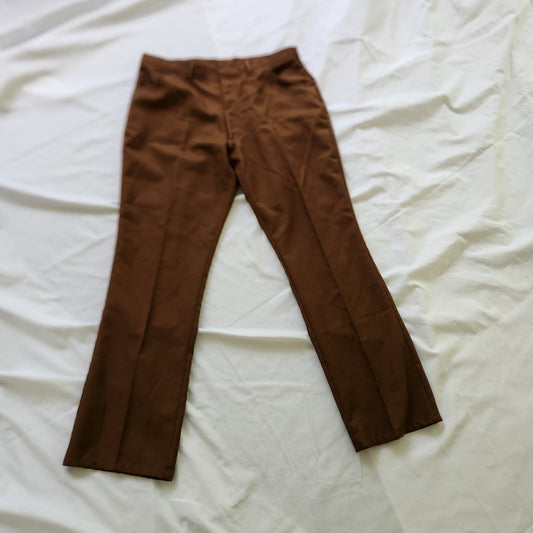90s Brown Haband Pleated Trousers