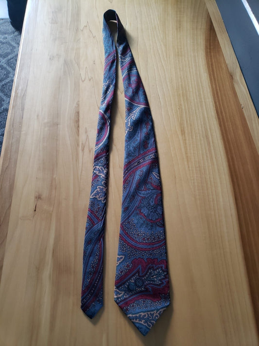 Vintage 80s Lanvin Silk Tie