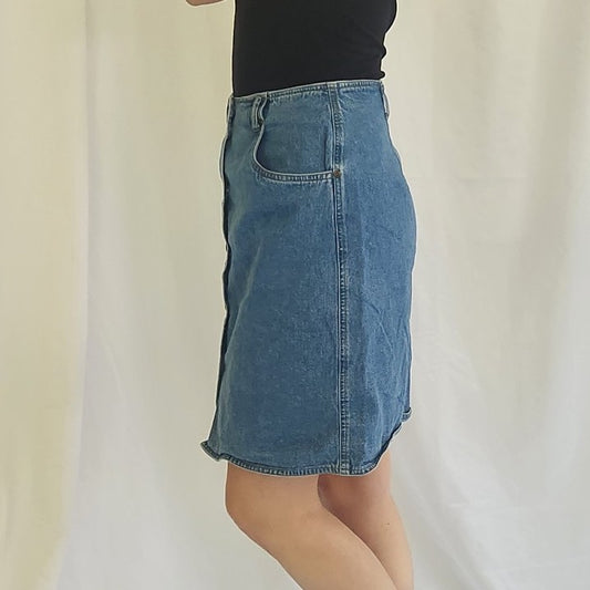 90s/Y2K Liz Claiborne Button Down Mini Skirt