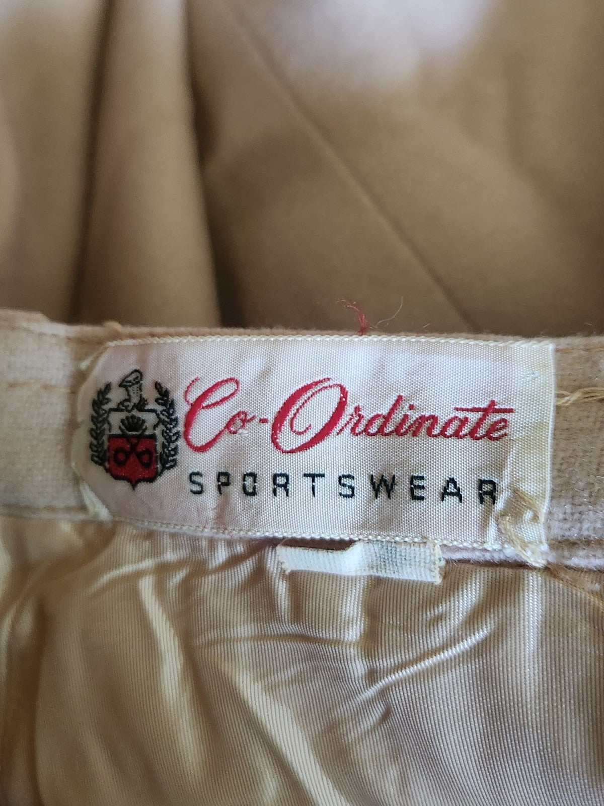 60s Khaki Midi Skirt