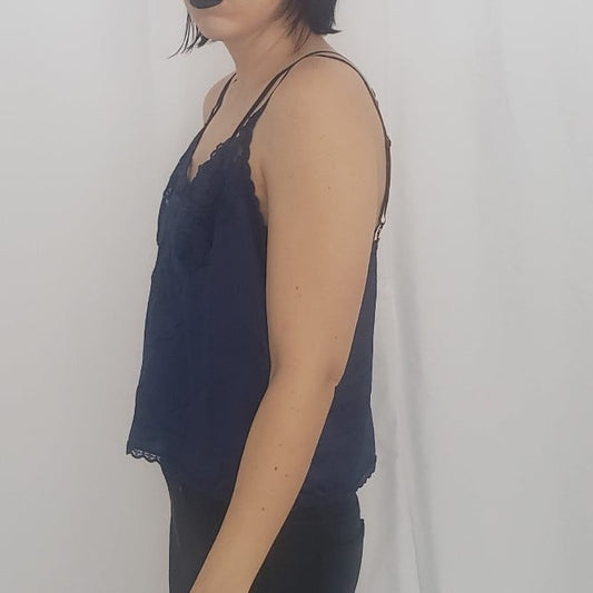 90s Navy Lacy Cami