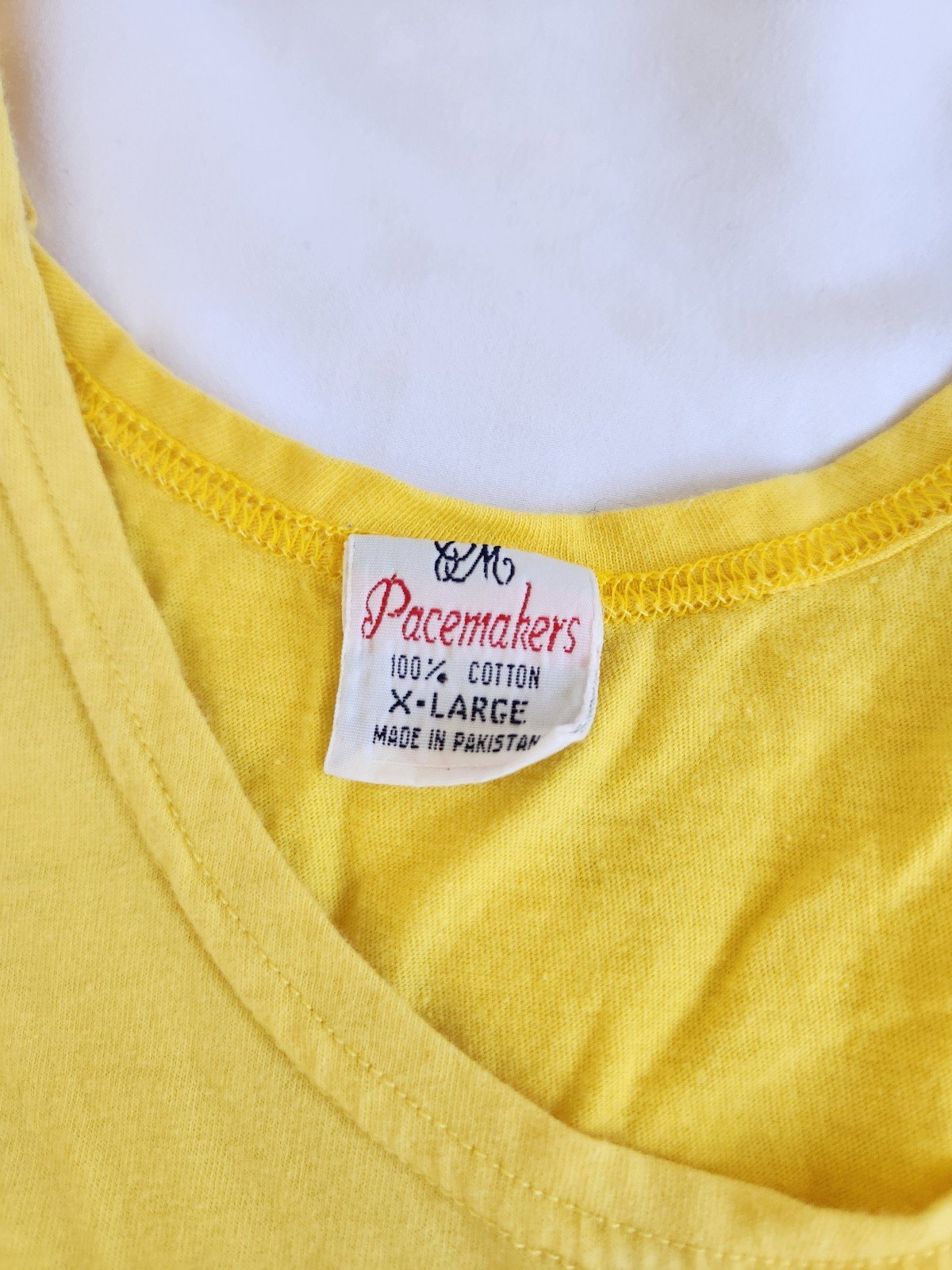 70s/80s Gray, Yellow and Blue Tank Top