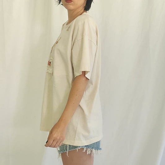 90s Pale Pink Birdhouse Tee