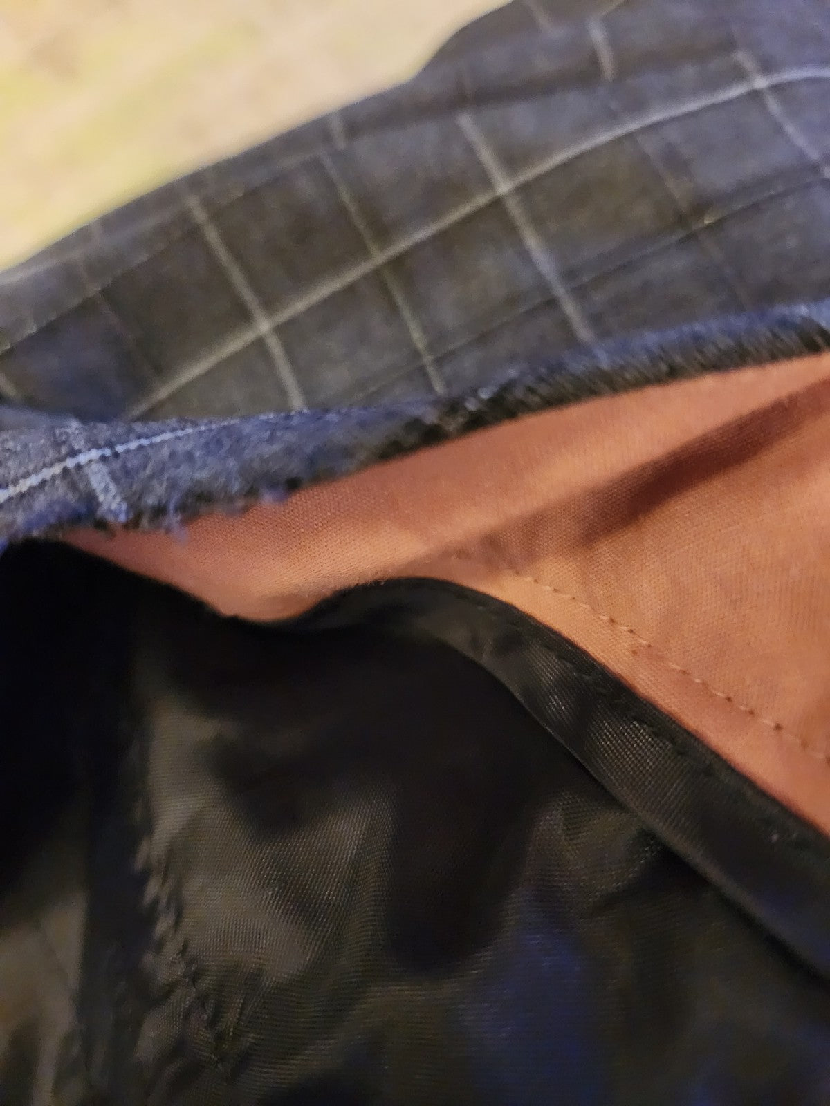 Y2K Gray Plaid Low Rise Trousers