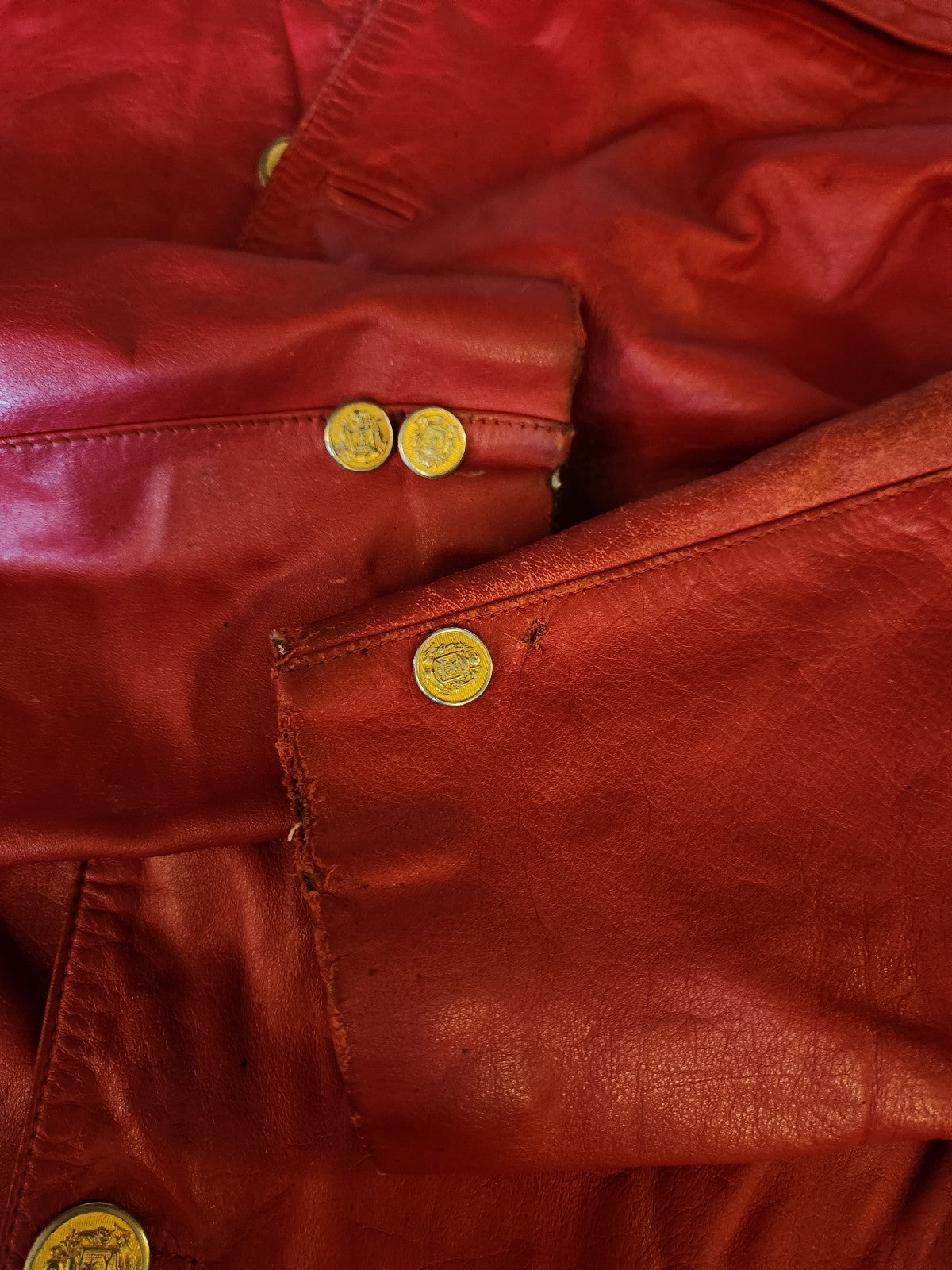80s Red Leather Jacket