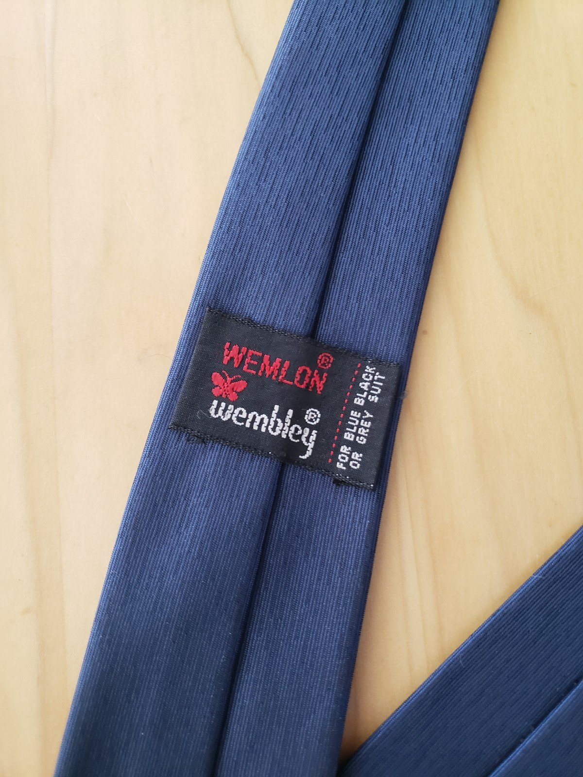 70s Blue Skinny Tie