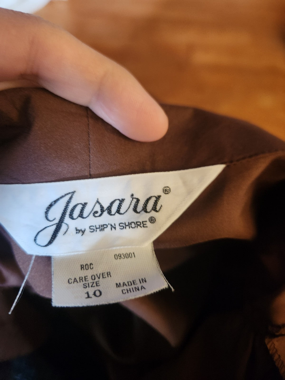 70s Brown Puff Sleeve Blouse